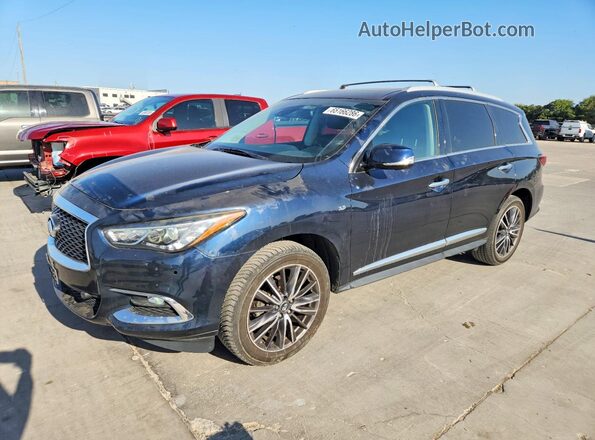 5N1DL0MM8HC504923 2017 INFINITI QX60 Blue Հետևի ձախ
