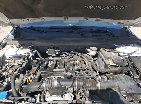1HGCV1F35JA119293 2018 HONDA ACCORD White Vista del compartimento del motor