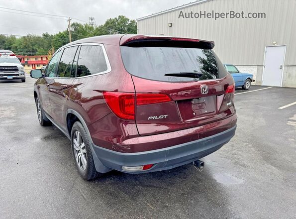 5FNYF6H30JB068059 2018 HONDA PILOT Красный Задняя правая четверть