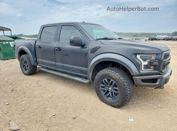 1FTFW1RGXHFA22420 2017 FORD F150 Black Вид спереду