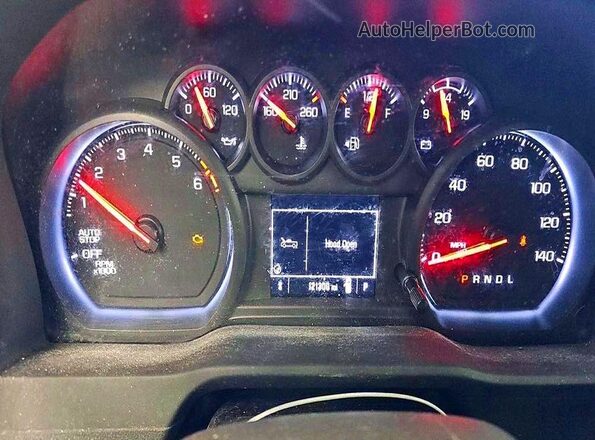 3GCNAAEK6PG350774 2023 CHEVROLET SILVERADO Белый Вид щитка приборов