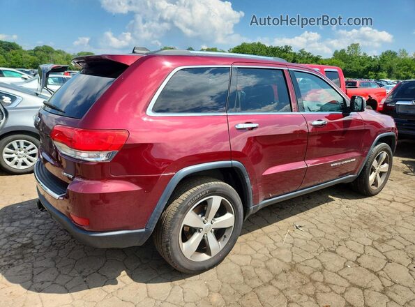 1C4RJFBG7GC376947 2016 JEEP GRAND Бордовый Передняя правая четверть