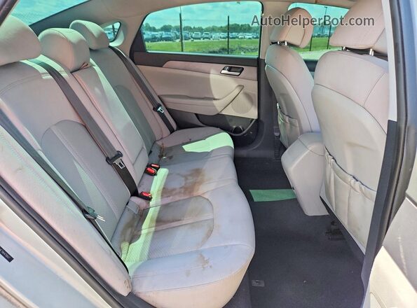 5NPE24AF7HH470647 2017 HYUNDAI SONATA Silver Սալոնի հետևի տեսք