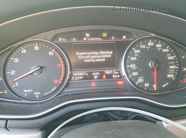 WAUANAF40HN007631 2017 AUDI A4 Black Вид задніх сидінь