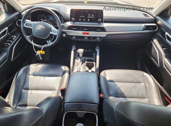 5XYP64HC6LG029522 2020 KIA TELLURIDE Burgundy Вид щитка приладів