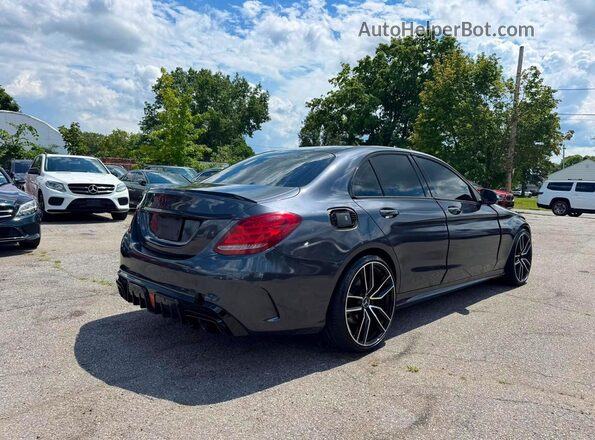 55SWF6EB5HU185633 2017 MERCEDES-BENZ C Black Przód prawy