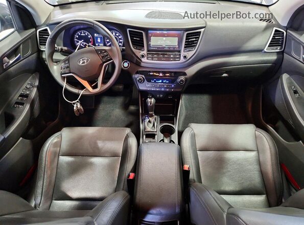 KM8J33A2XHU389033 2017 HYUNDAI TUCSON Gray Вид щитка приладів