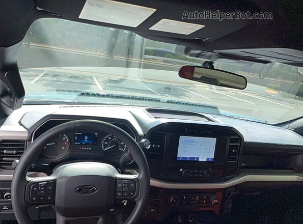 1FTMF1C54PKF13263 2023 FORD F150 Blue Вид задніх сидінь