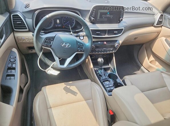 KM8J3CALXLU226321 2020 HYUNDAI TUCSON Black Widok zestawu wskaźników