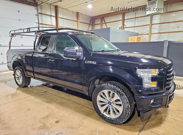 1FTEX1EP4HFA22976 2017 FORD F150 Черный Вид спереди
