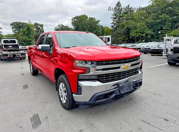 1GCPYDEKXKZ255942 2019 CHEVROLET SILVERADO Красный Вид спереди