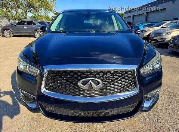 5N1DL0MM4KC561014 2019 INFINITI QX60 Blue Rear view