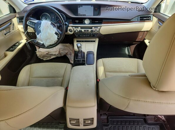 JTHBK1GG9G2235358 2016 LEXUS ES350 White Vista del cuadro de instrumentos