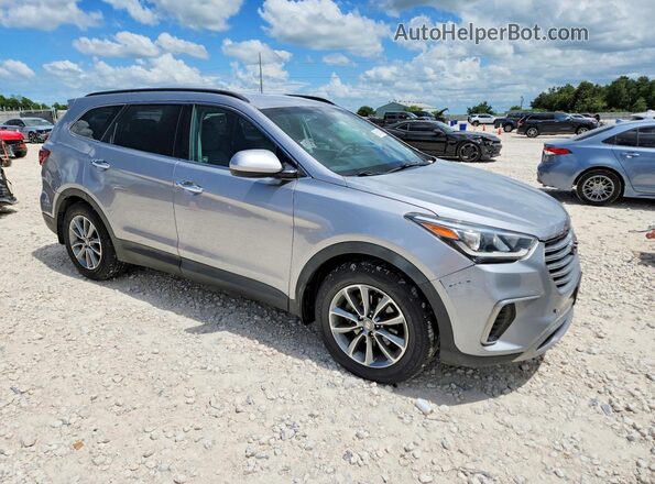 KM8SM4HF1HU195300 2017 HYUNDAI SANTA Silver Vista frontal