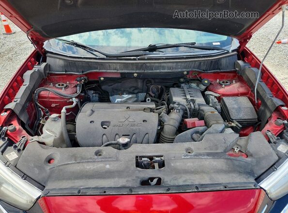 JA4AR3AU3KU011710 2019 MITSUBISHI OUTLANDER Red Engine compartment view