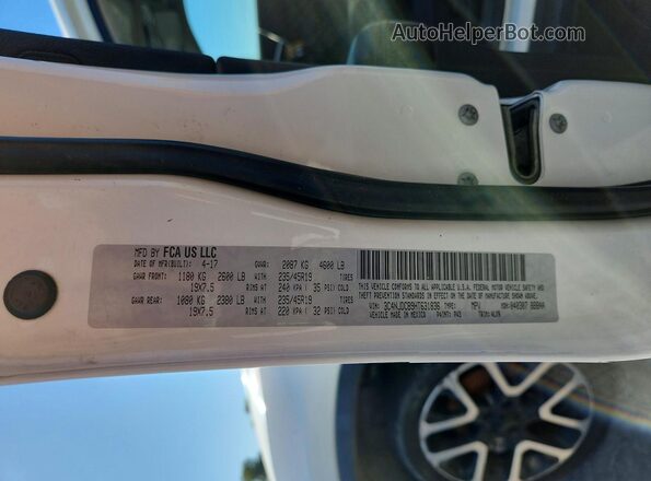 3C4NJDCB9HT631836 2017 JEEP COMPASS White Панорамний вид салону 360°