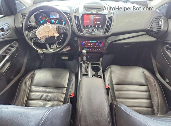 1FMCU9J9XHUE23879 2017 FORD ESCAPE Gray Widok zestawu wskaźników