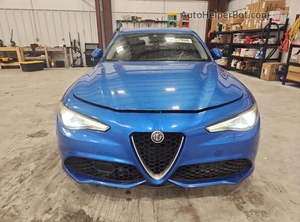 ZARFAEEN4J7579825 2018 ALFA ROMEO GIULIA Blue Вид ззаду