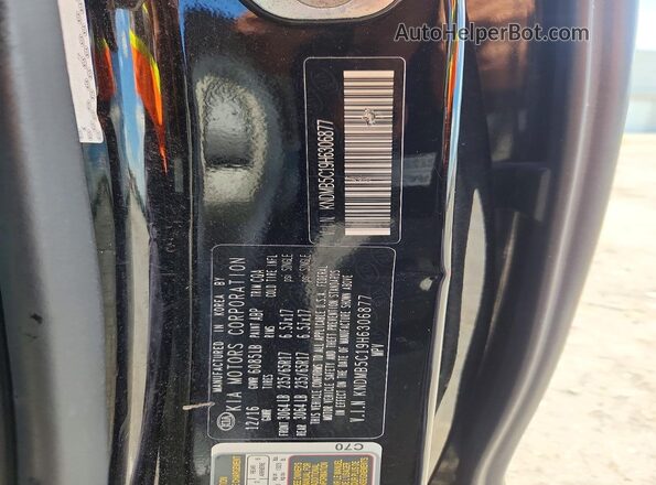 KNDMB5C19H6306877 2017 KIA SEDONA Черный Панорамный вид салона 360°