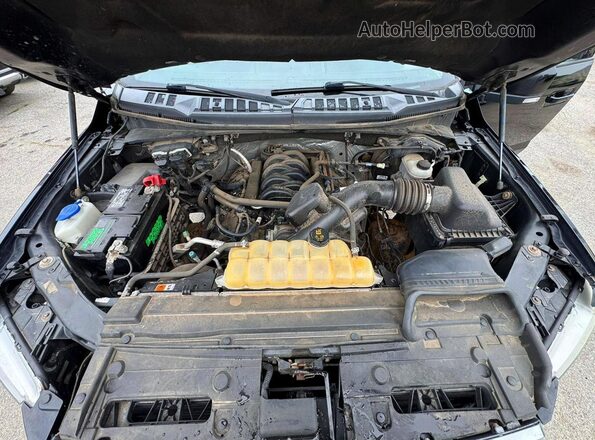 1FTEW1EF0HFA91903 2017 FORD F150 Black წინა პანელის ხედი