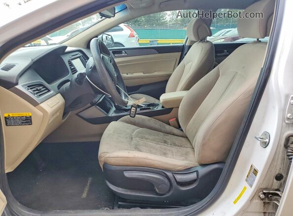 KMHE24L32HA075748 2017 HYUNDAI SONATA White Առջևի վահանակի տեսք