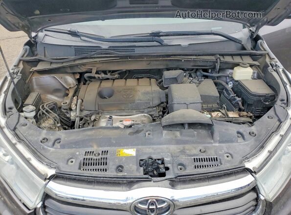 5TDZARFH3GS021163 2016 TOYOTA HIGHLANDER Gray VIN կոդի պիտակի տեսք