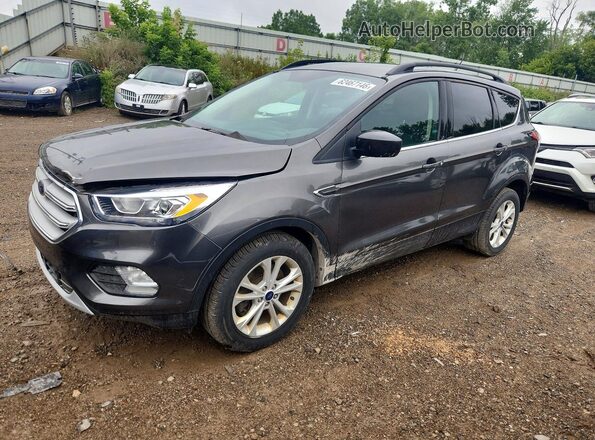 1FMCU9HD6JUB09467 2018 FORD ESCAPE Gray Задня ліва чверть