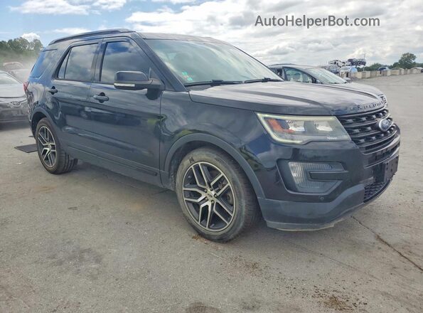 1FM5K8GT0GGB20568 2016 FORD EXPLORER Черный Вид спереди