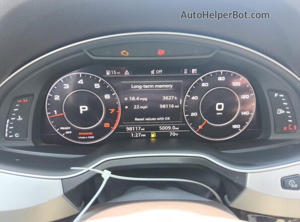 WA1LHAF71KD026709 2019 AUDI Q7 White 