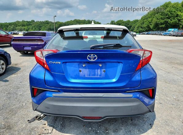 NMTKHMBX3JR037916 2018 TOYOTA C-HR Blue წინა სალონის ხედი