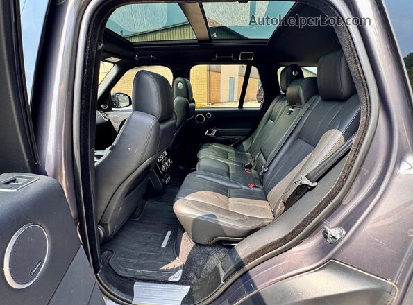 SALGS2EF5GA296356 2016 LAND ROVER RANGE ROVER Серый Вид салона спереди