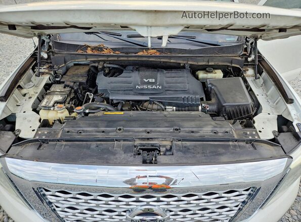 1N6AA1E6XHN502255 2017 NISSAN TITAN White Engine compartment view