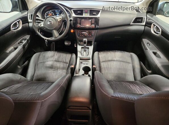 3N1AB7AP5JY347059 2018 NISSAN SENTRA Черный Вид щитка приборов