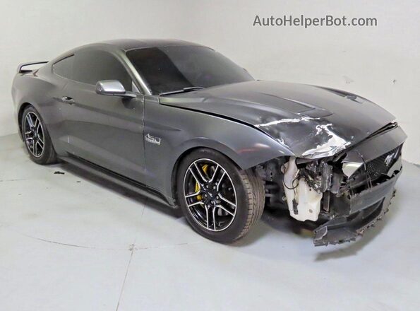 1FA6P8CF5L5130471 2020 FORD MUSTANG Gray Задня ліва чверть