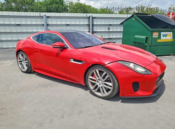 SAJWJ6DL5HMK38043 2017 JAGUAR F-TYPE Red Widok z przodu