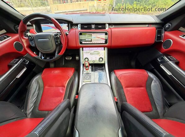 SALWZ2SE8JA191871 2018 LAND ROVER RANGE Red Вид щитка приладів
