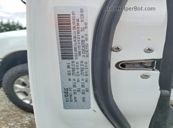 3C6UR5CJ0KG707890 2019 RAM 2500 White Vista de la etiqueta del VIN
