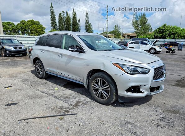 5N1DL0MM4JC505900 2018 INFINITI QX60 Silver Front view