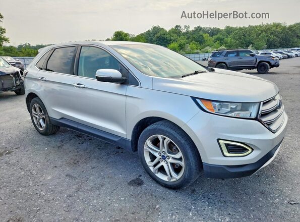 2FMPK3K93HBB59834 2017 FORD EDGE Silver Vista frontal