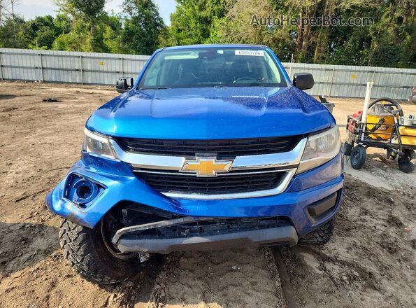 1GCGSCEN2J1258837 2018 CHEVROLET COLORADO Синий Вид сзади