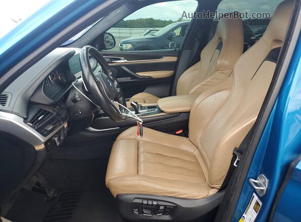 5YMKT6C57G0R77812 2016 BMW X5 Blue Widok deski rozdzielczej