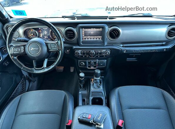 1C4HJXDN8LW245452 2020 JEEP WRANGLER Gray Вид задніх сидінь