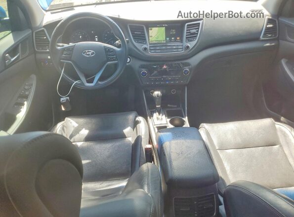 KM8J3CA22HU302905 2017 HYUNDAI TUCSON Blue Widok zestawu wskaźników