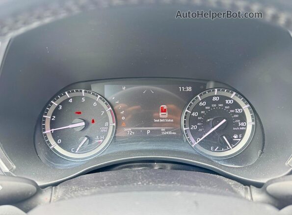 5TDJZRBHXMS090844 2021 TOYOTA HIGHLANDER Синий Вид щитка приборов