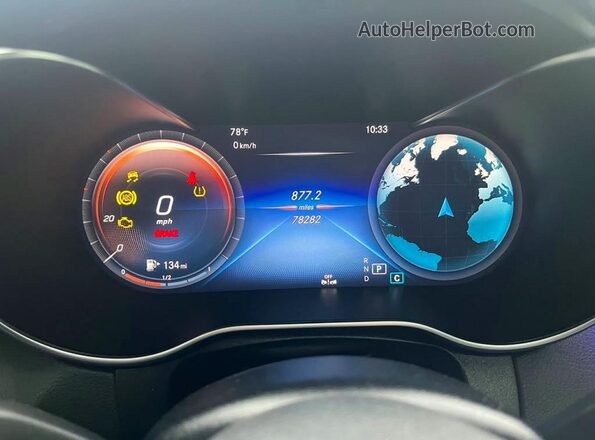 W1N0J8EB8NG035236 2022 MERCEDES-BENZ GLC-CLASS Черный Вид панели приборов