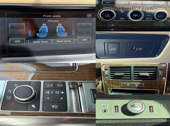 SALWR2PF9GA654448 2016 LAND ROVER RANGE Black Панорамний вид салону 360°