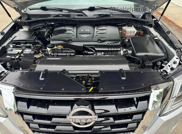 JN8AY2BA1M9372547 2021 NISSAN ARMADA Silver Rear seats view