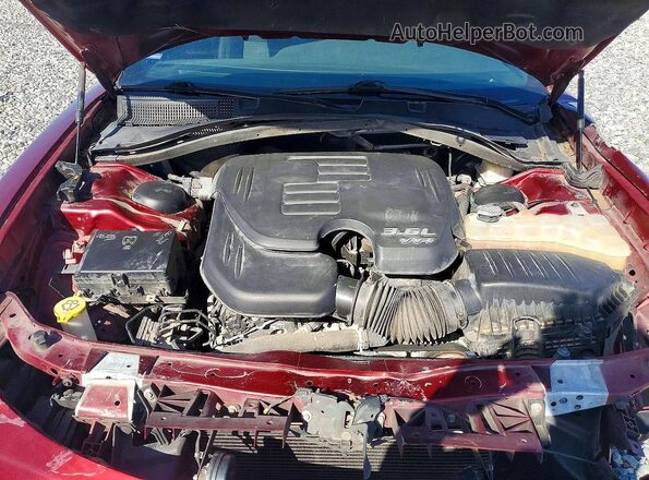 2C3CDXHG9NH224872 2022 DODGE CHARGER Burgundy Engine compartment view