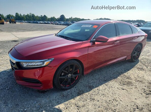 1HGCV1F10JA253823 2018 HONDA ACCORD Red უკანა მარცხენა