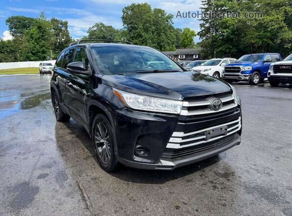 5TDBZRFH5JS850690 2018 TOYOTA HIGHLANDER Black Вид спереду